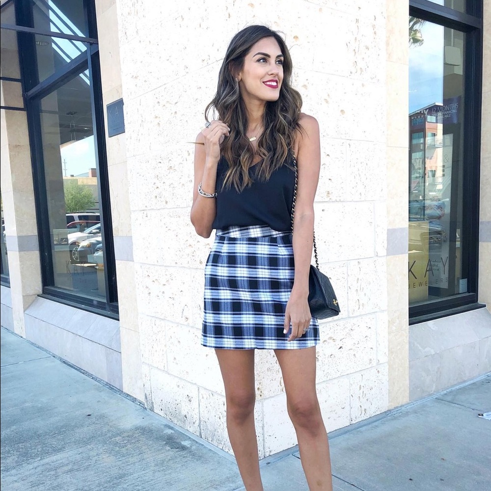 Plaid Mini Skirt